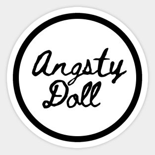 Angsty Doll Sticker